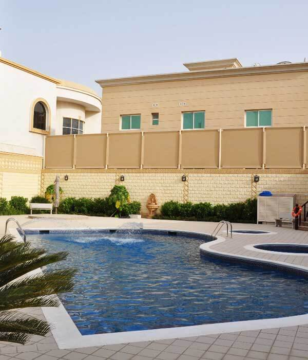 Clean villa swimming pool in Dubai